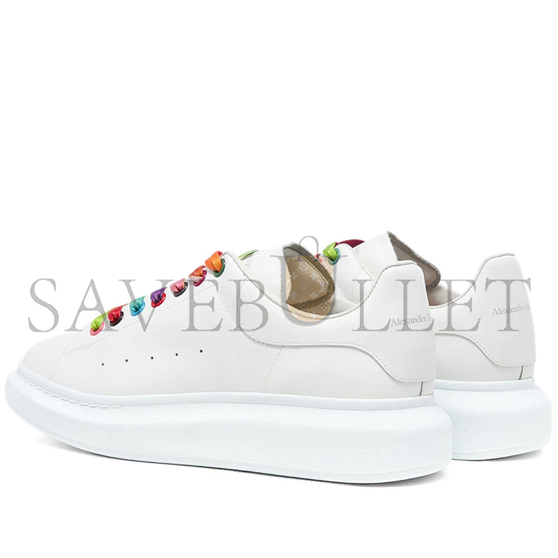Ale*d*r m*q*en rainbow lace oversized sneaker 553680whx9p9035